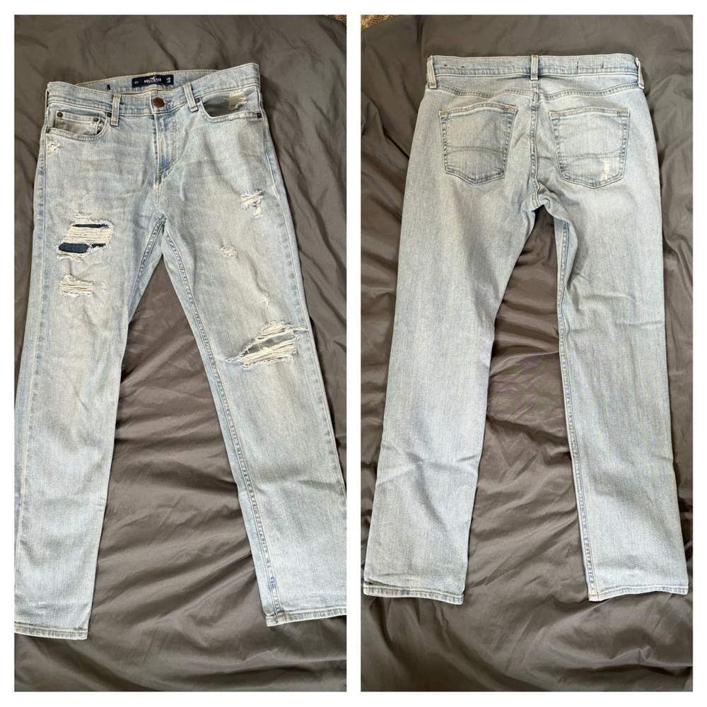 Hollister Light Blue Distressed Jeans 30x30